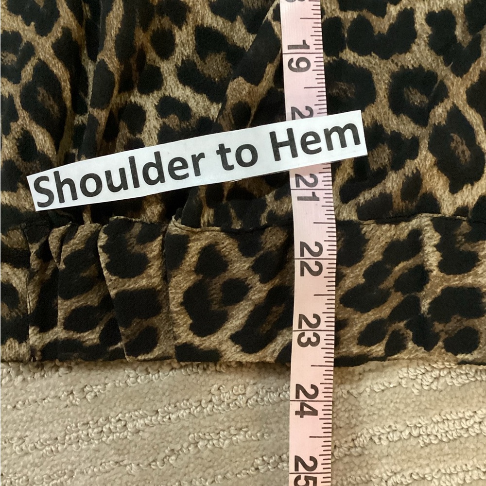 PRE-OWNED IN GREAT CONDITION SIZE 3X Michael Kors Leopard Print Bomber Jacket - Picture 10 of 10